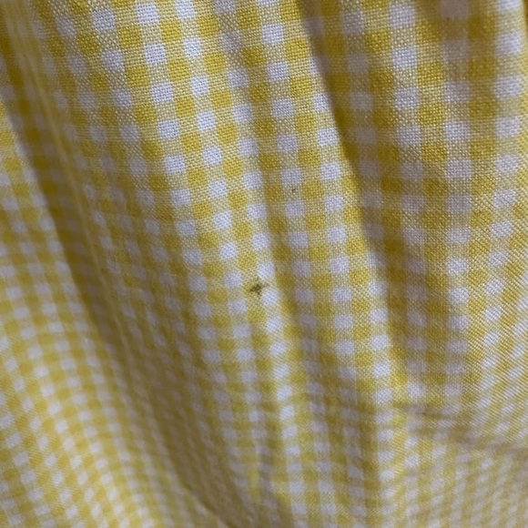 Handmade Yellow Multi-tone Gingham Short Sleeve Dress - Picture 7 of 7
